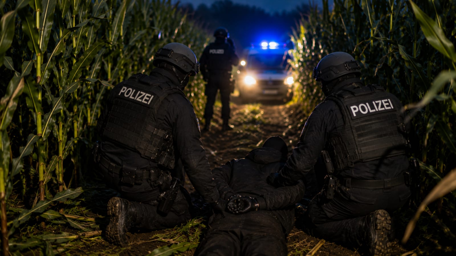 Bremen'deki çifte cinayetin zanlısı mısır tarlasında yakalandı